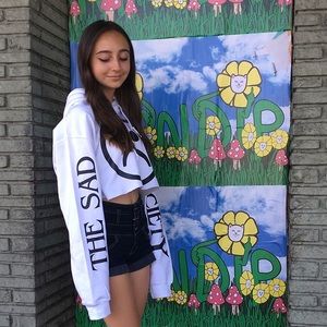 The Sad Society Crop Hoodie